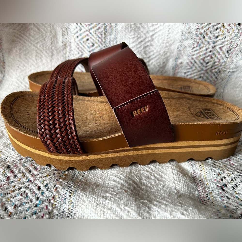 Reef sandals. Never worn. Size 8